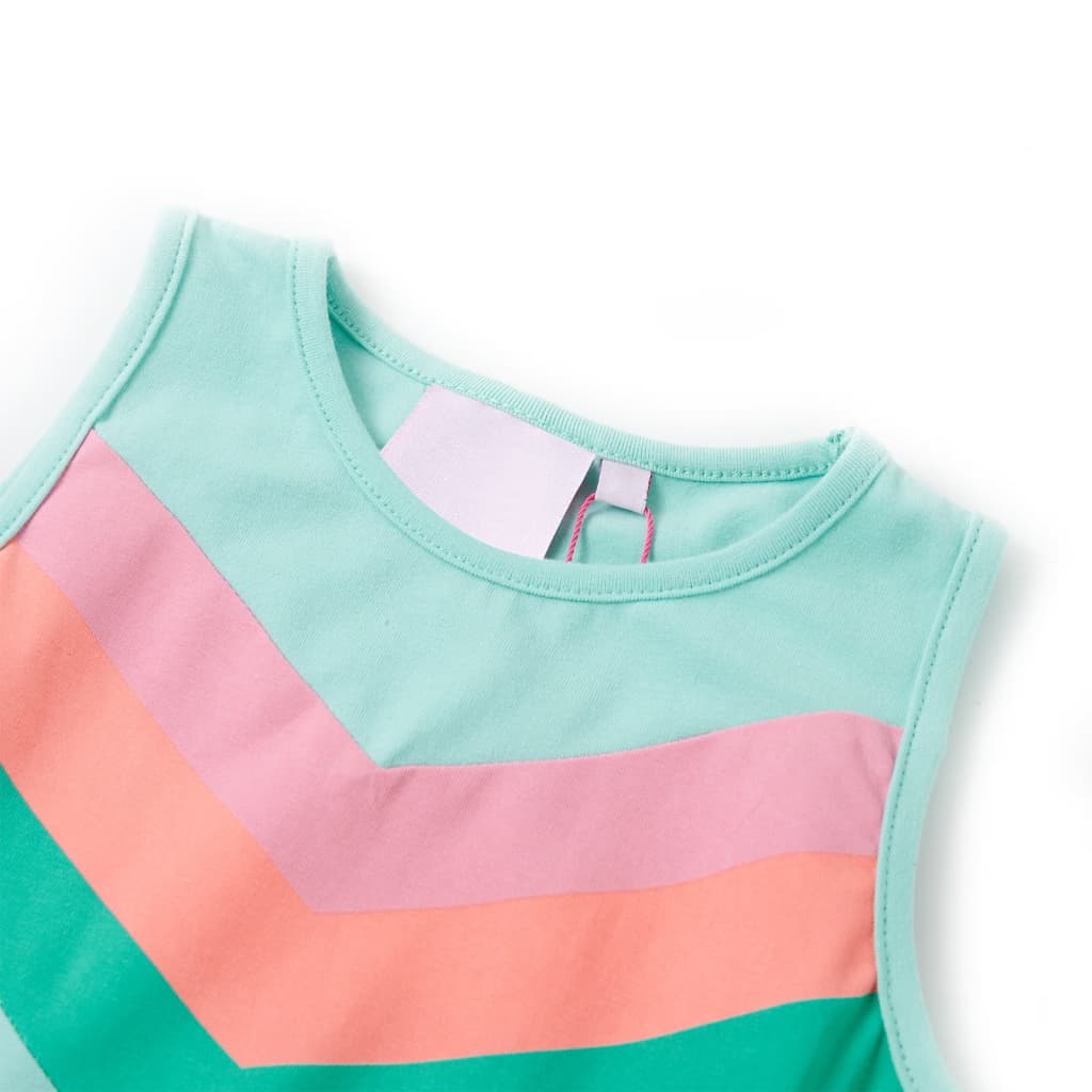 VidaXL Kinderkleid mit Kordelzug 92 Hellmint