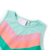 VidaXL Kinderkleid mit Kordelzug 128 Hellmint