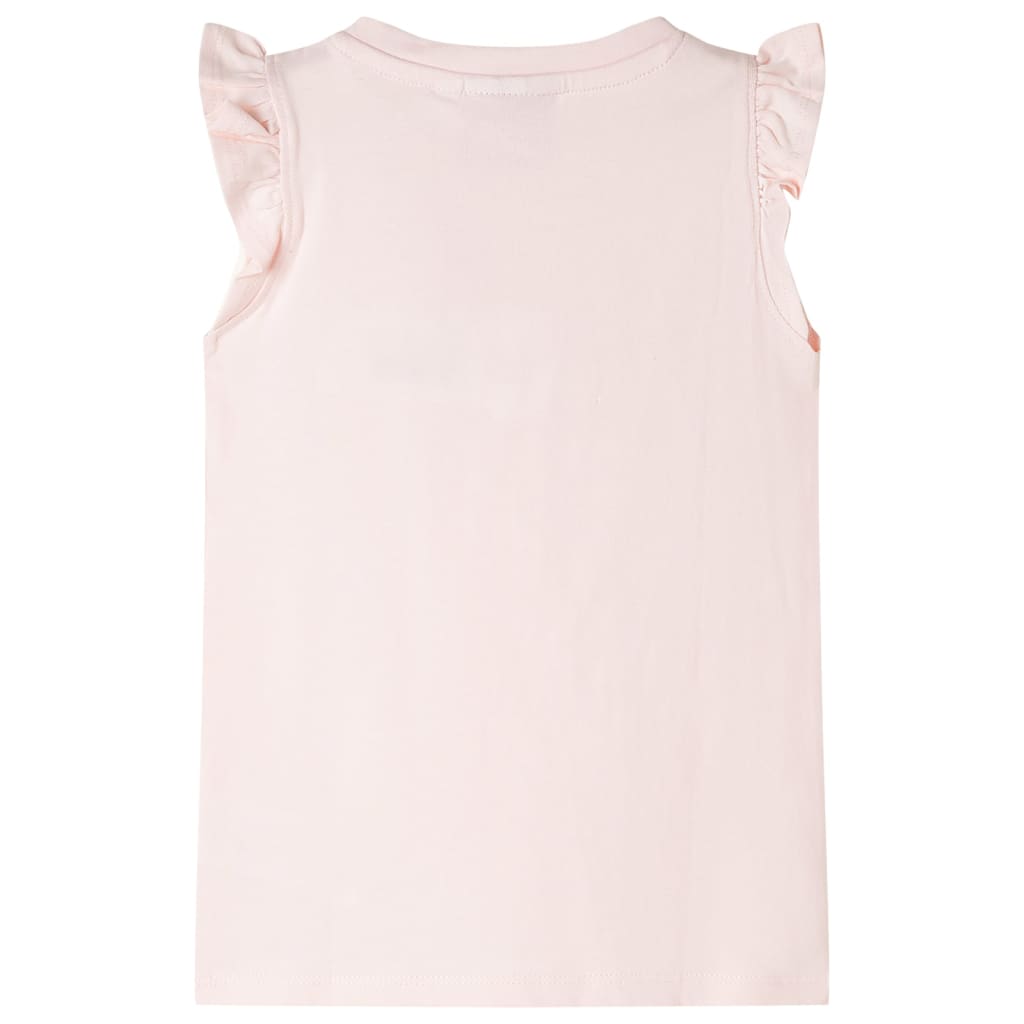 VidaXL Kindershirt mit Rüschen an den Ärmeln 104 zartrosa