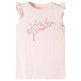 VidaXL Kindershirt mit Rüschen an den Ärmeln 128 zartrosa
