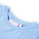 VidaXL Kindershirt mit Rüschen an den Ärmeln 104 Hellblau