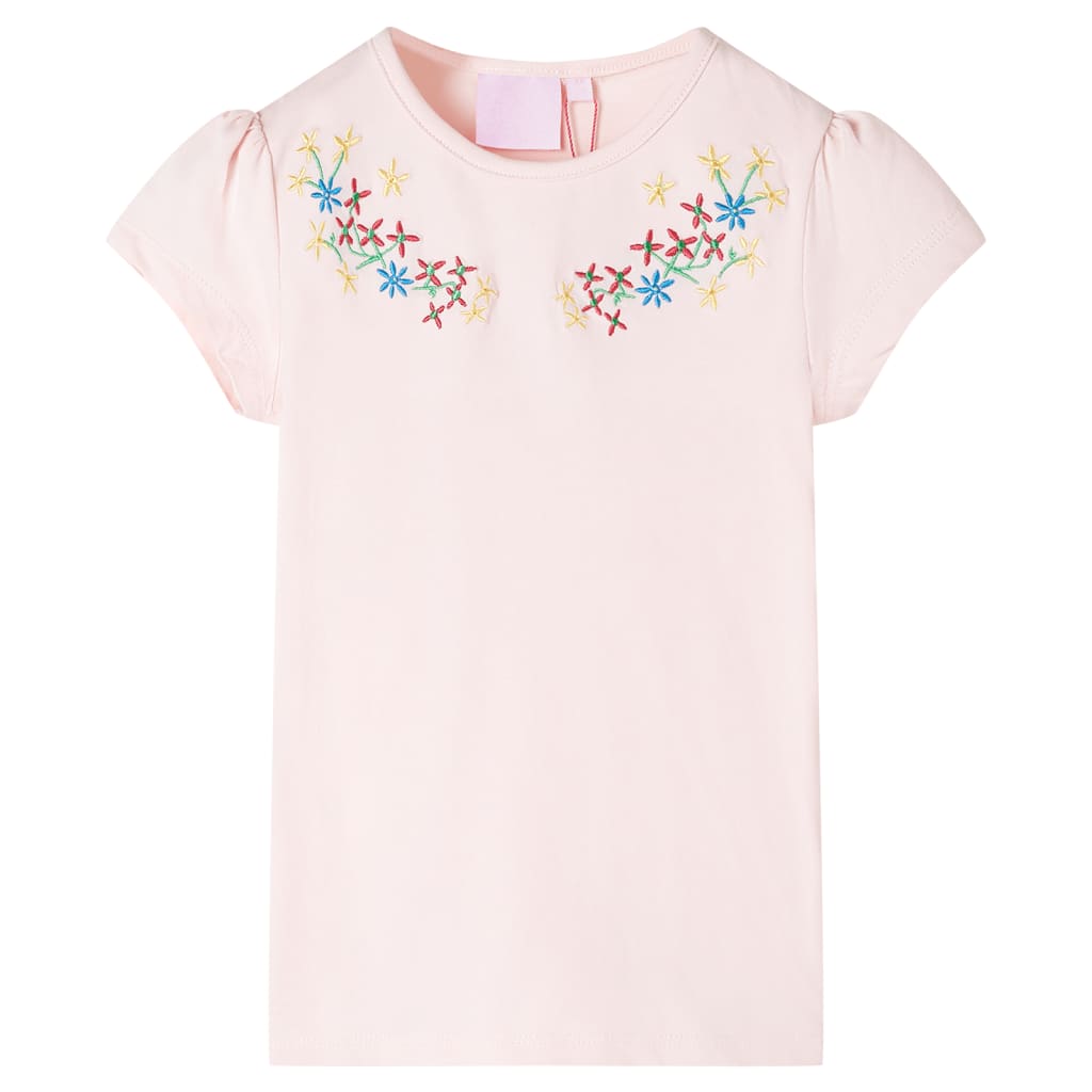 VidaXL Kindershirt 128 zartrosa