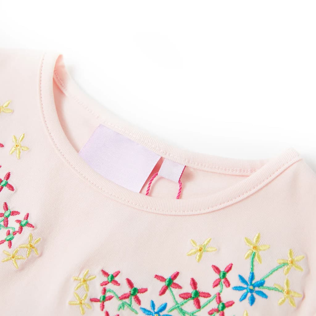 VidaXL Kindershirt 128 zartrosa