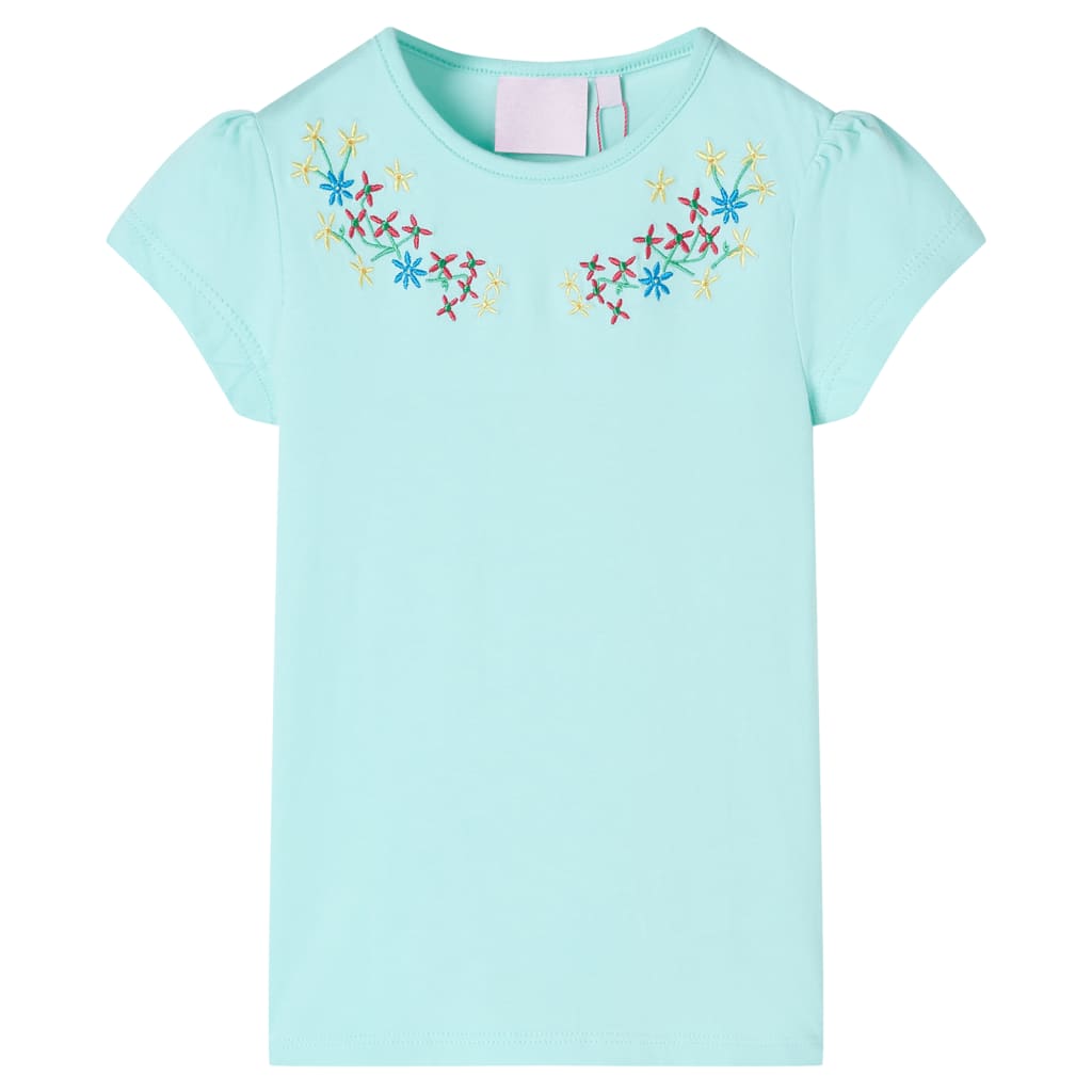 VidaXL Kinderhemd 128 helles Meerblau