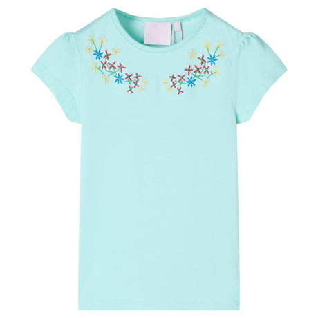 VidaXL Kinderhemd 128 helles Meerblau
