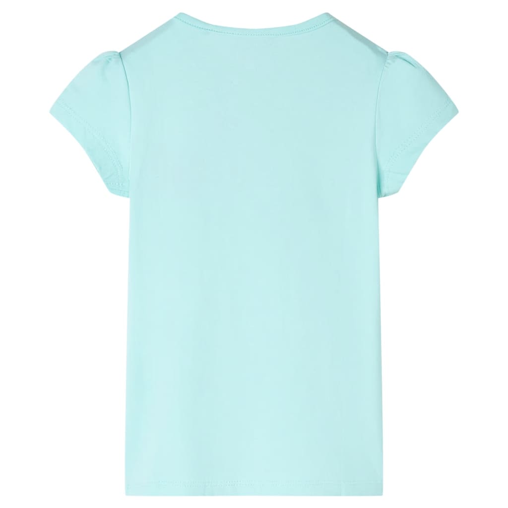 VidaXL Kindershirt 128 Hellseeblau