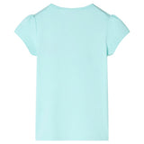 VidaXL Kindershirt 128 Hellseeblau