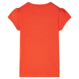 VidaXL Kindershirt 128 Dunkelorange