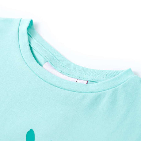 VidaXL Kindershirt 128 helles Mint