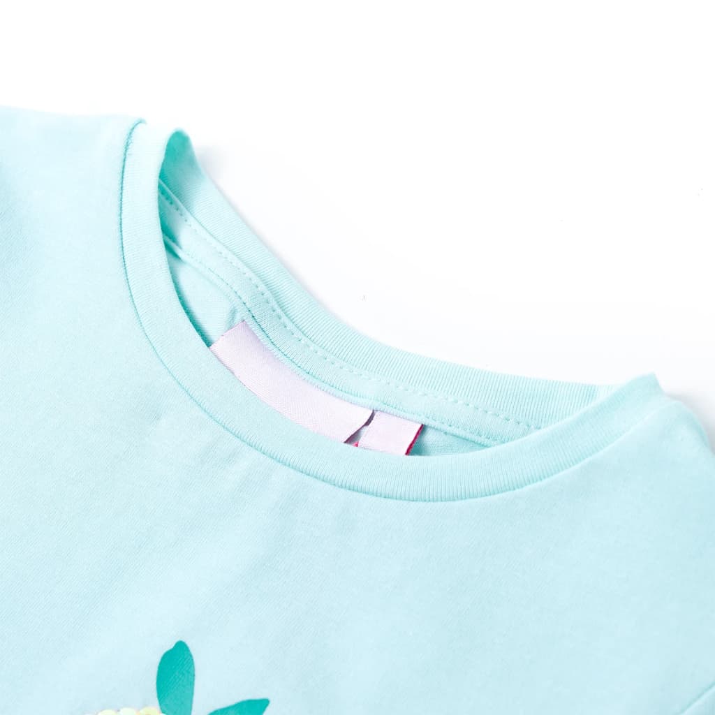 VidaXL Kindershirt 92 Hellseeblau