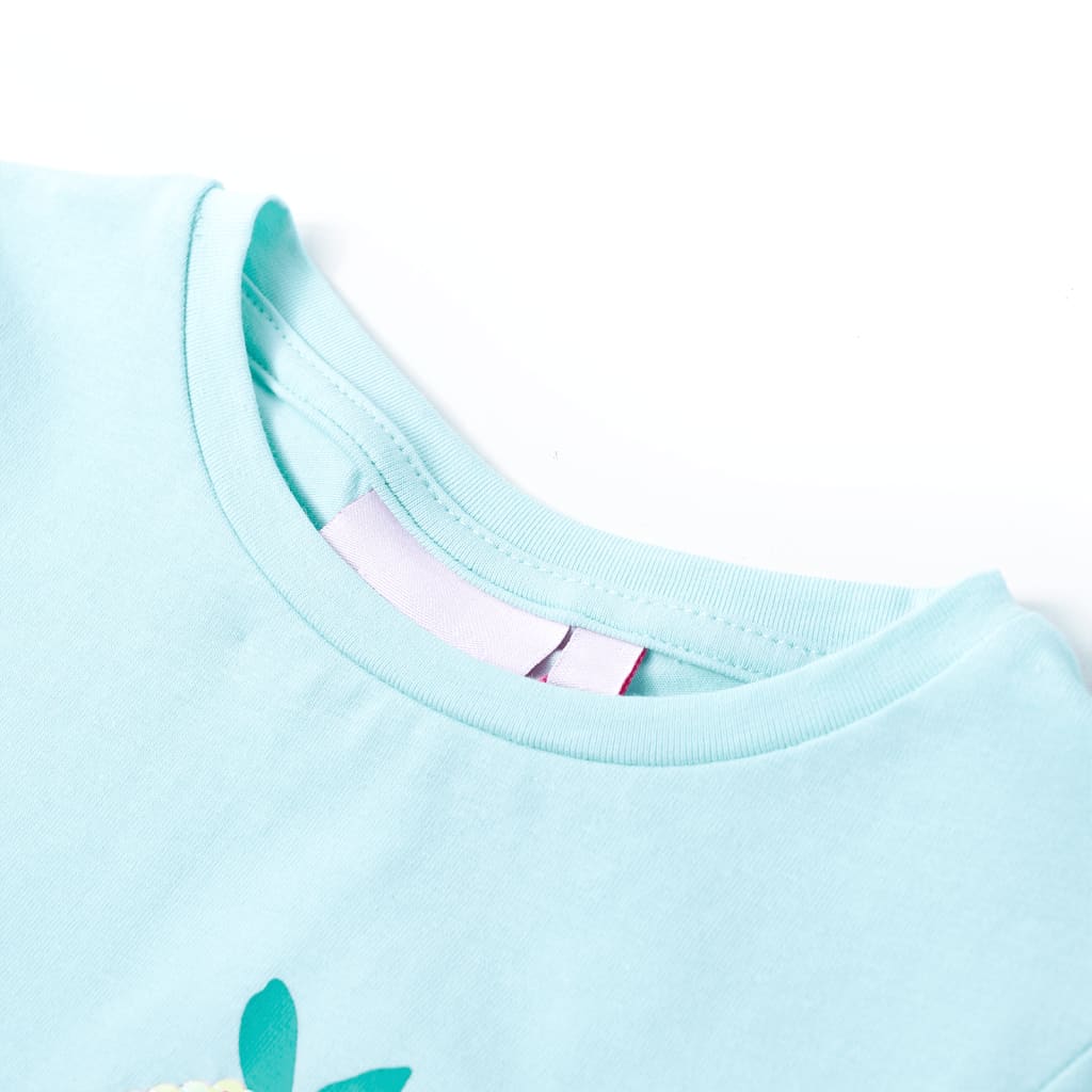 VidaXL Kindershirt 104 Hellseeblau