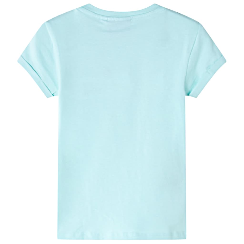 VidaXL Kinderhemd 128 helles Meerblau
