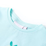 VidaXL Kinderhemd 128 helles Meerblau