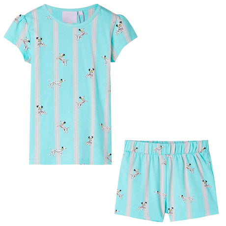 VidaXL Kinderpyjama mit kurzen Ärmeln 128 Ecru