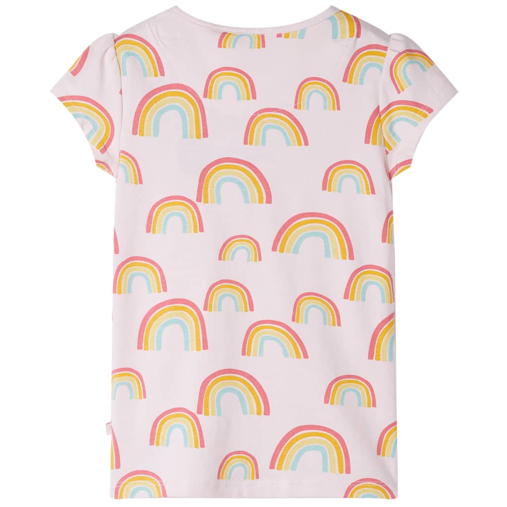 VidaXL Kinderpyjama mit kurzen Ärmeln 104 Zartrosa