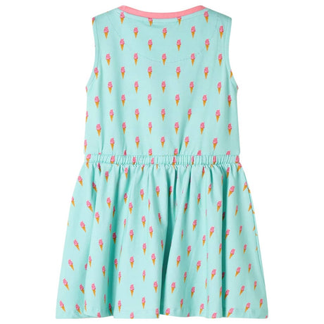 VidaXL Kinderkleid mit Kordelzug 140 Hellmint