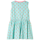 VidaXL Kinderkleid mit Kordelzug 140 Hellmint