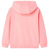 VidaXL Kinderpullover mit Kapuze 104 leuchtendes Rosa