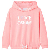 VidaXL Kinderpullover mit Kapuze 116 leuchtendes Rosa