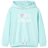 VidaXL Children's sweater with hood 104 light sea blue
