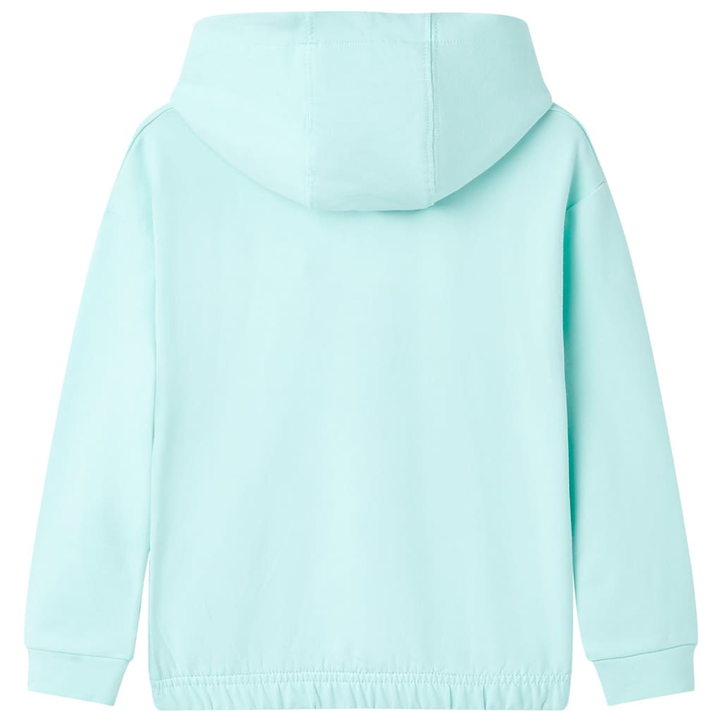 VidaXL Kinderpullover mit Kapuze 116 Hellseeblau