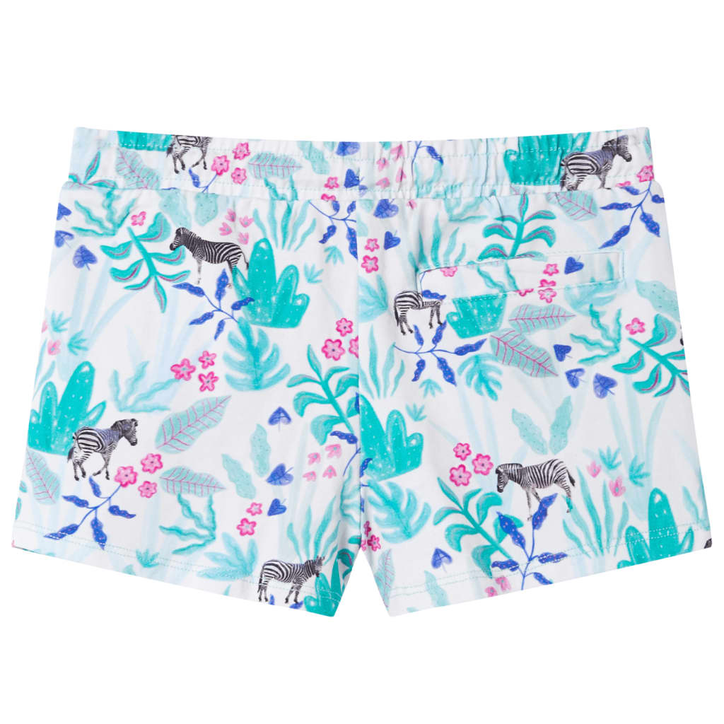 VidaXL Kindershorts mit Kordelzug 116 Ecru und dunkles Mint