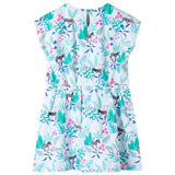 VidaXL Kinderkleid 104 Ecru und dunkles Mint