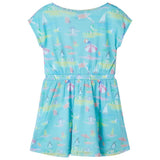 VidaXL Kinderkleid 104 Hellseeblau