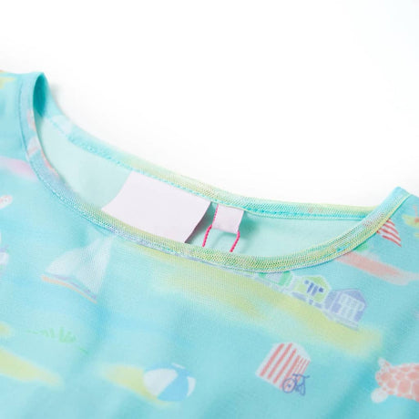 VidaXL Kinderkleid 104 Hellseeblau