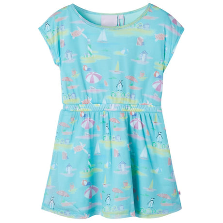 VidaXL Kinderkleid 116 Hellseeblau