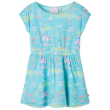 VidaXL Kinderkleid 128 helles Meerblau
