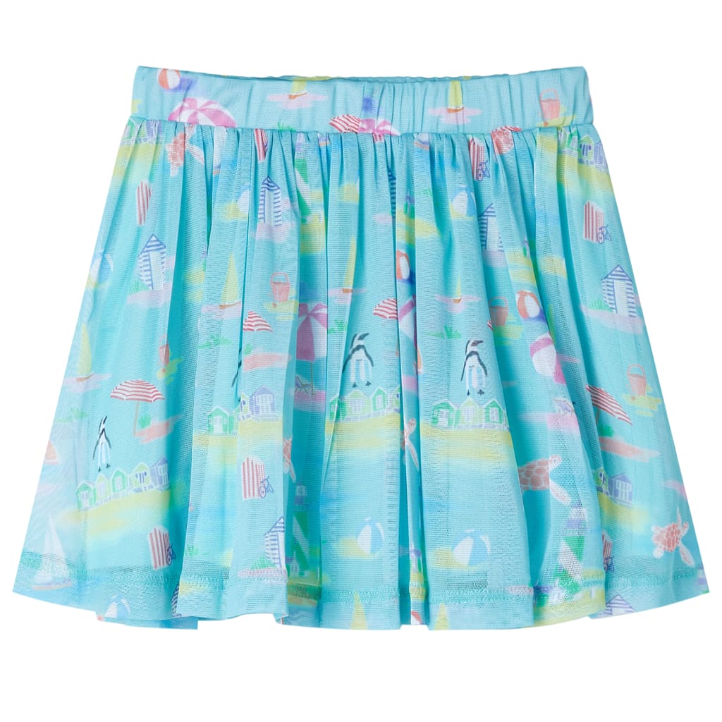 VidaXL Kinderrock plissiert 104 Hellseeblau