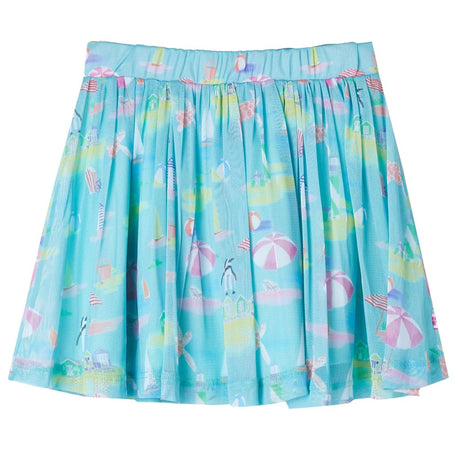 VidaXL Kinderrock plissiert 116 Hellseeblau