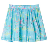 VidaXL Kinderrock plissiert 116 Hellseeblau