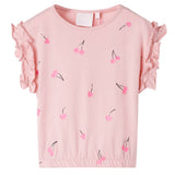 VidaXL Kindershirt 128 hellrosa