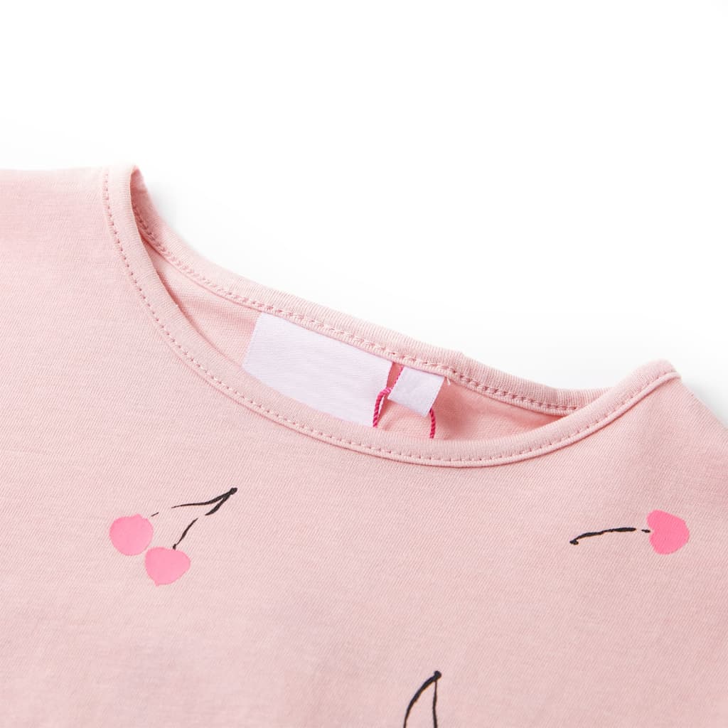 VidaXL Kindershirt 128 hellrosa