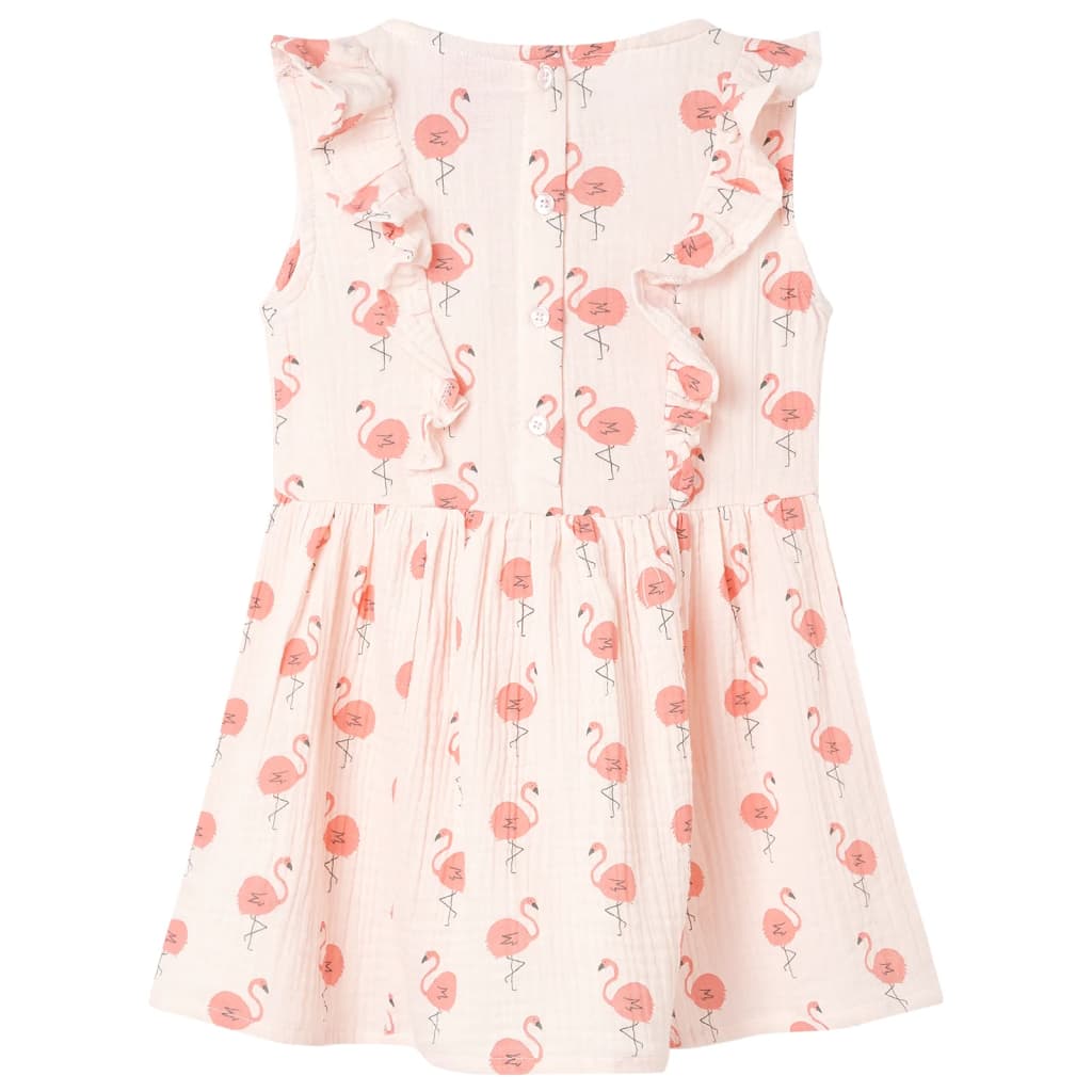 VidaXL Kinderkleid mit Rüschen 128 zartrosa
