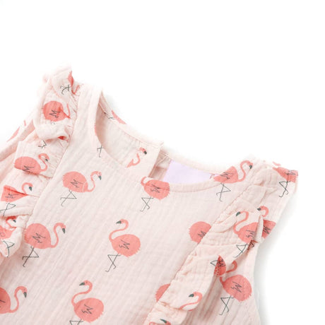 VidaXL Kinderkleid mit Rüschen 128 Zartrosa