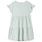 VidaXL Kinderkleid mit Rüschen an den Ärmeln 92 Mint