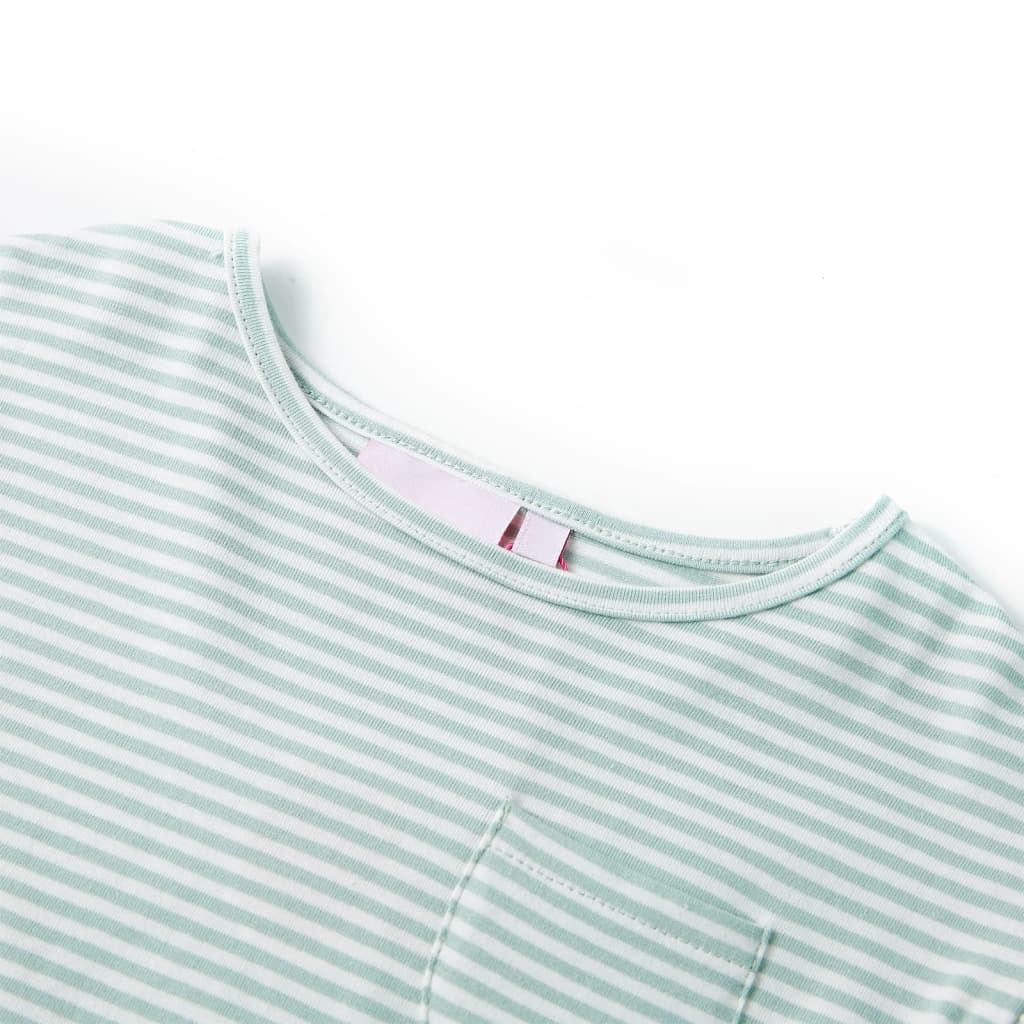 VidaXL Kinderkleid mit Rüschen an den Ärmeln 128 Mint