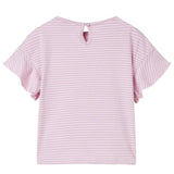 VidaXL Kindershirt mit Ärmeln mit Rüschen 128 Flieder