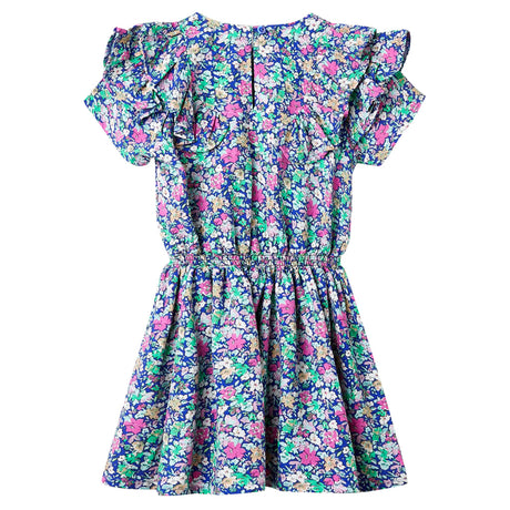 VidaXL Kinderkleid mit Rüschenärmeln 140 Kobaltblau