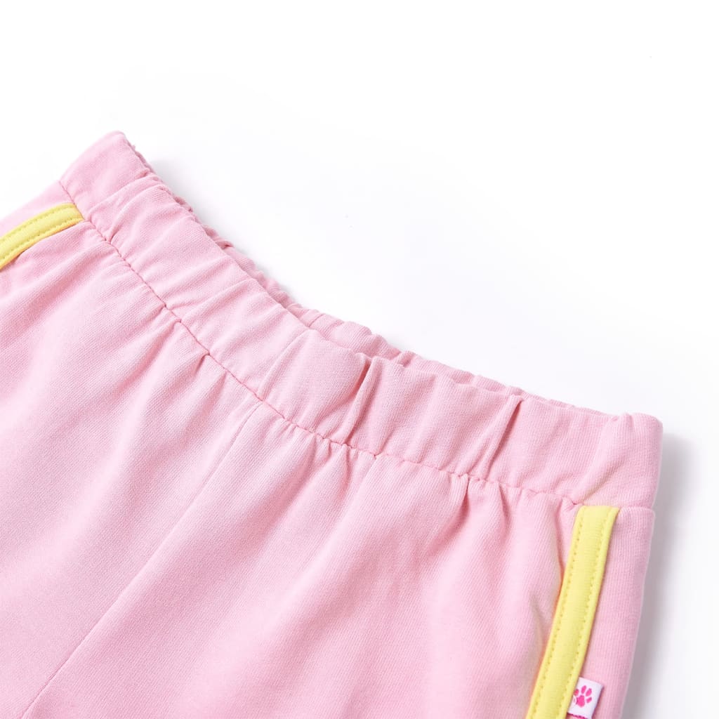 VidaXL Kindershorts mit Paspelierung 92 leuchtendes Rosa