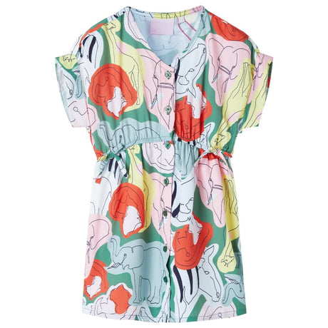 VidaXL Kinderkleid 116 Grün