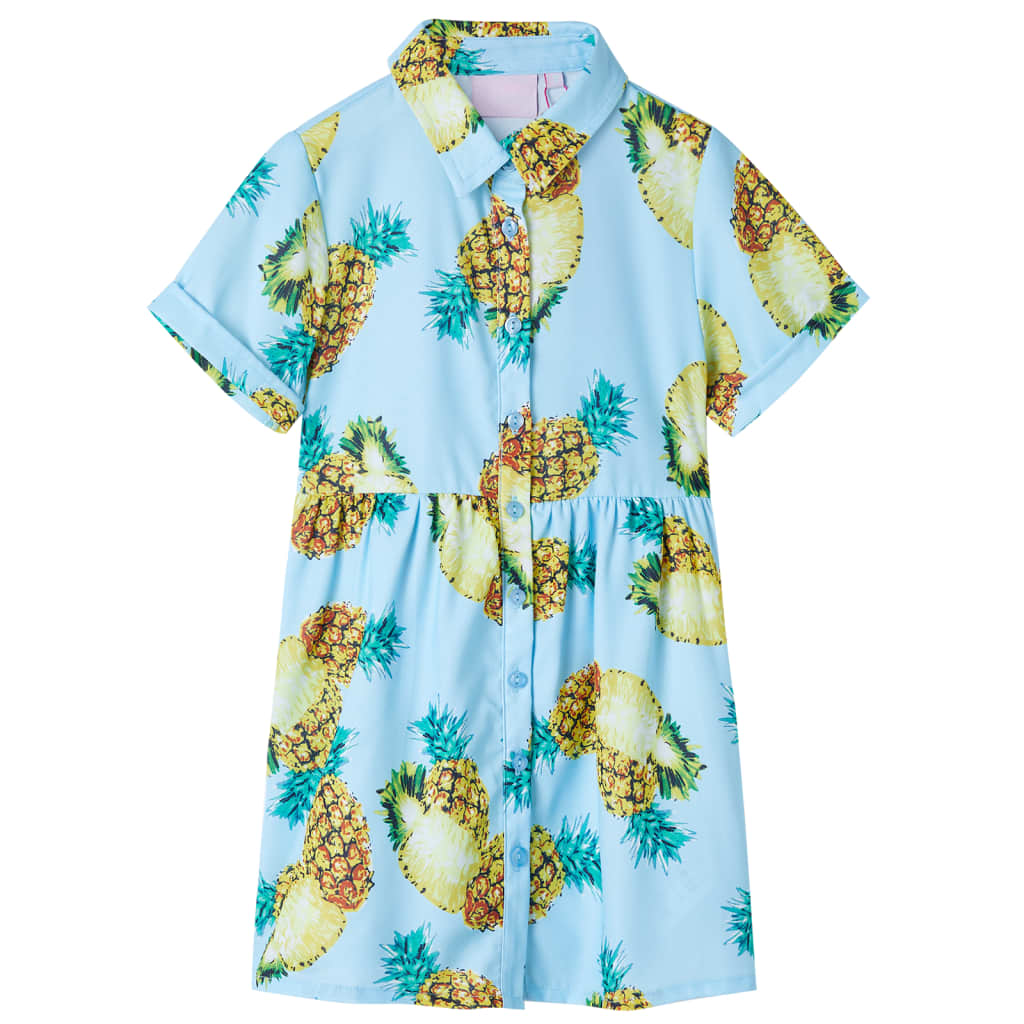 VidaXL Kinderkleid 140 Blau