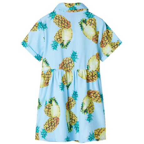 VidaXL Kinderkleid 140 Blau