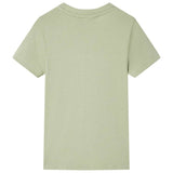 VidaXL Kindershirt mit kurzen Ärmeln 92 helles Khaki