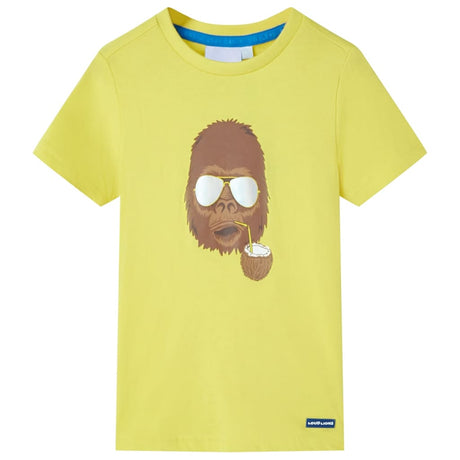 VidaXL Kindershirt mit kurzen Ärmeln 92 Gelb