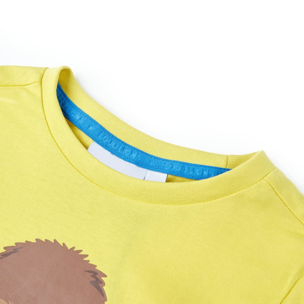 VidaXL Kindershirt mit kurzen Ärmeln 92 Gelb