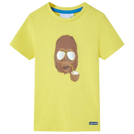VidaXL Kindershirt mit kurzen Ärmeln 140 Gelb